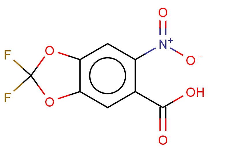 2,2-difluoro-6-nitro-1,3-dioxaindane-5-carboxylic acid