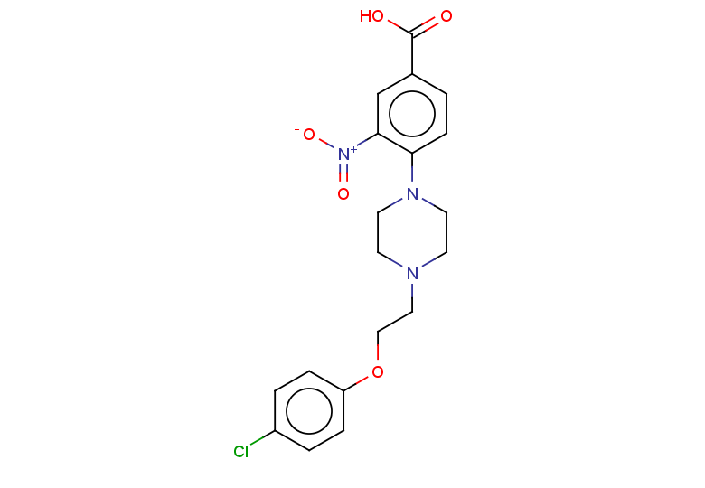 4-{4-[2-(4-chlorophenoxy)ethyl]piperazin-1-yl}-3-nitrobenzoic acid