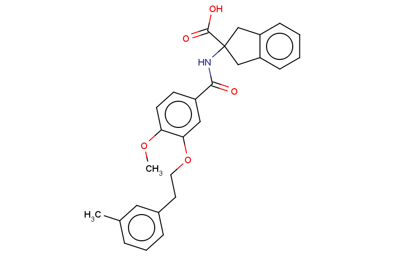 2-{4-methoxy-3-[2-(3-methylphenyl)ethoxy]benzamido}-2,3-dihydro-1H-indene-2-carboxylic acid