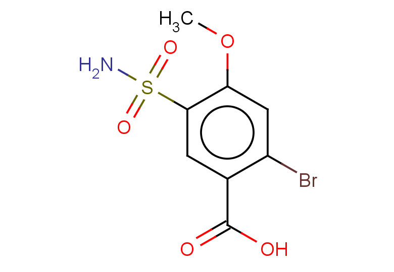 2-bromo-4-methoxy-5-sulfamoylbenzoic acid