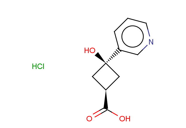 rac-(1s,3s)-3-hydroxy-3-(pyridin-3-yl)cyclobutane-1-carboxylic acid hydrochloride, trans