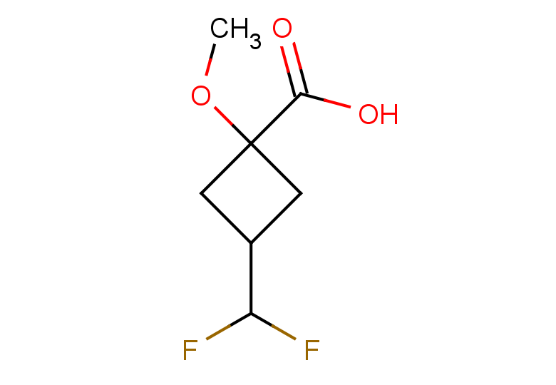 3-(difluoromethyl)-1-methoxycyclobutane-1-carboxylic acid, Mixture of diastereomers