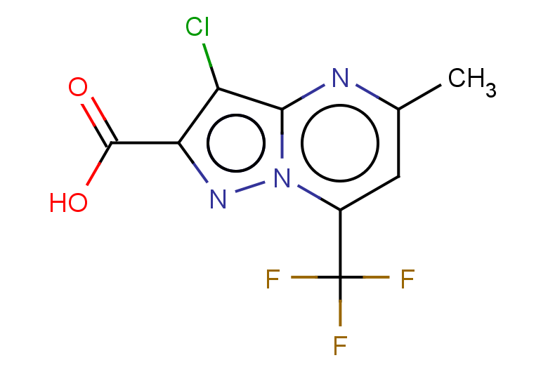 3-chloro-5-methyl-7-(trifluoromethyl)pyrazolo[1,5-a]pyrimidine-2-carboxylic acid