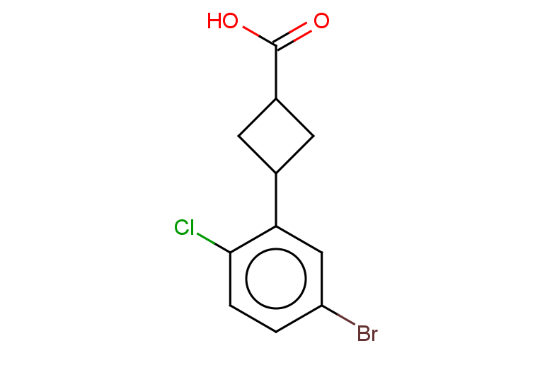 3-(5-bromo-2-chlorophenyl)cyclobutane-1-carboxylic acid, Mixture of diastereomers