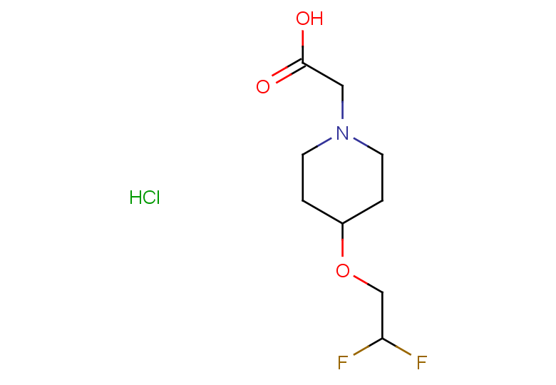 2-[4-(2,2-difluoroethoxy)piperidin-1-yl]acetic acid hydrochloride