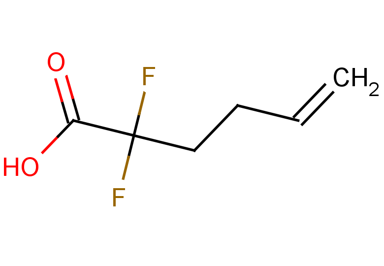 2,2-difluorohex-5-enoic acid