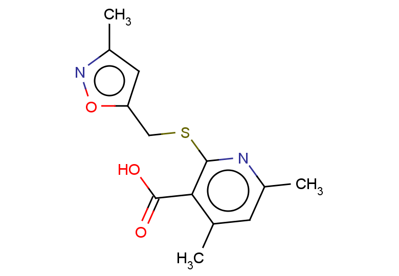 4,6-dimethyl-2-{[(3-methyl-1,2-oxazol-5-yl)methyl]sulfanyl}pyridine-3-carboxylic acid