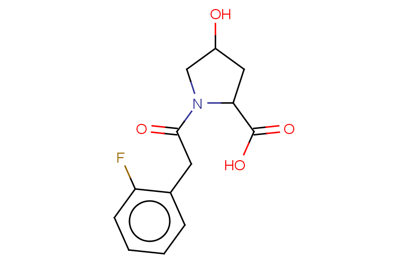 1-[2-(2-fluorophenyl)acetyl]-4-hydroxypyrrolidine-2-carboxylic acid, Mixture of diastereomers