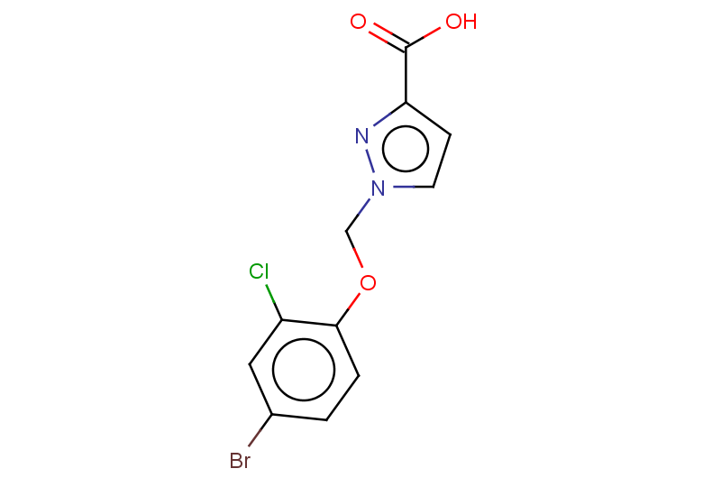 1-(4-bromo-2-chlorophenoxymethyl)-1H-pyrazole-3-carboxylic acid