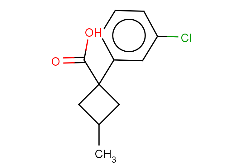 1-(3-chlorophenyl)-3-methylcyclobutane-1-carboxylic acid, Mixture of isomers