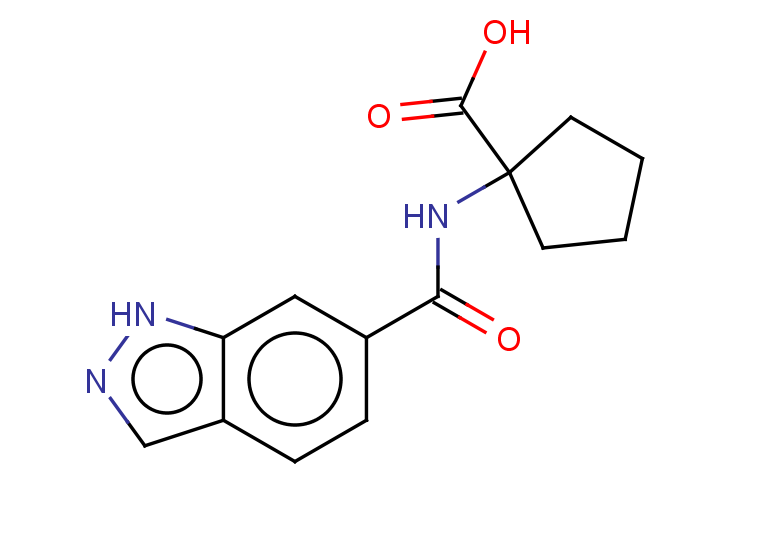 1-(1H-indazole-6-amido)cyclopentane-1-carboxylic acid