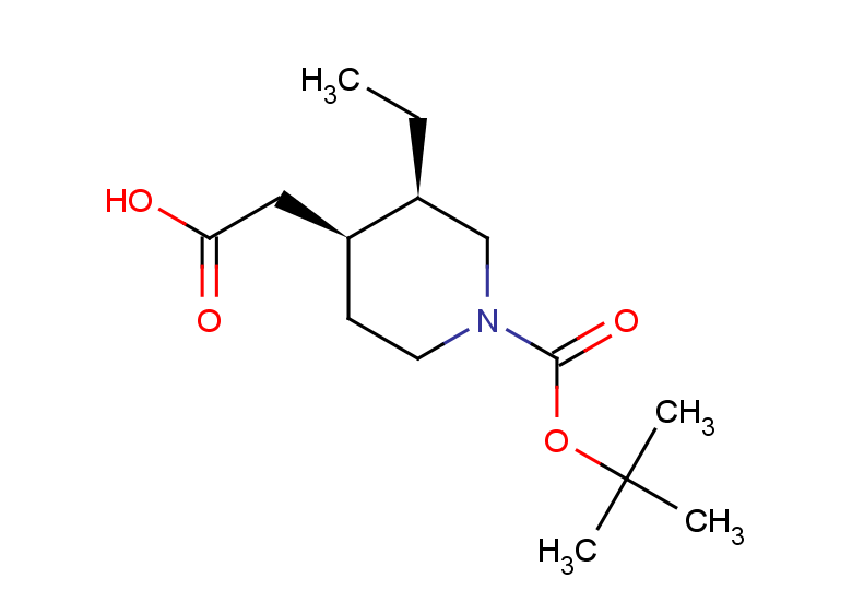 2-[(3R,4S)-1-[(tert-butoxy)carbonyl]-3-ethylpiperidin-4-yl]acetic acid