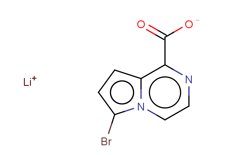 lithium(1+) 6-bromopyrrolo[1,2-a]pyrazine-1-carboxylate