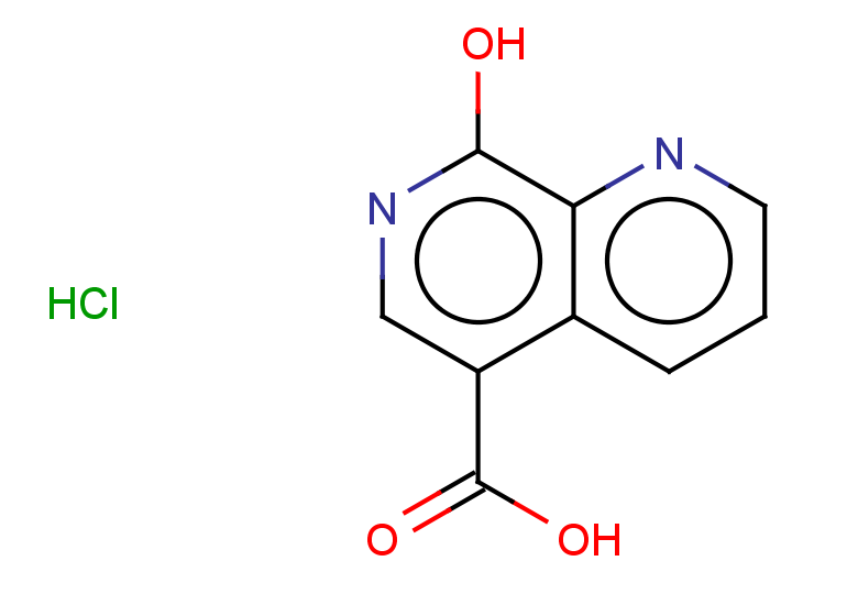 8-hydroxy-1,7-naphthyridine-5-carboxylic acid hydrochloride