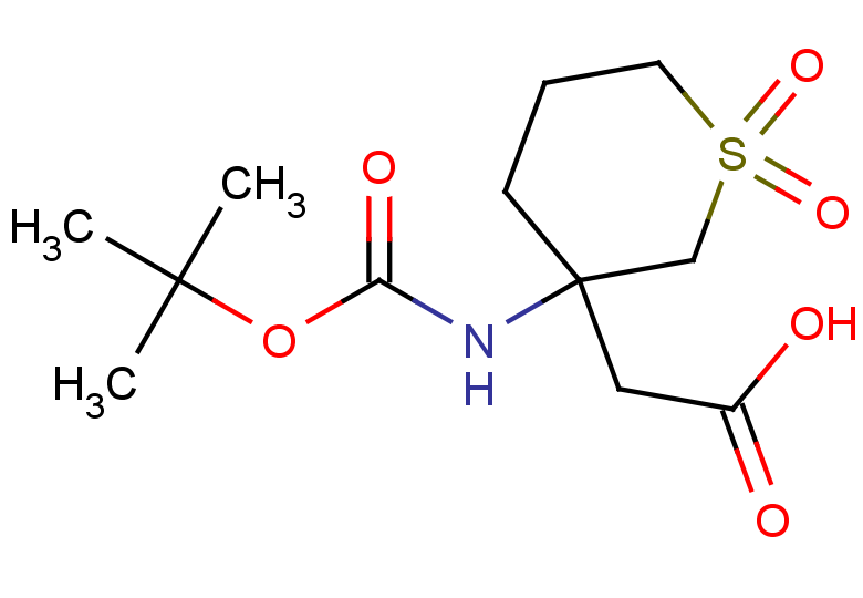 2-(3-{[(tert-butoxy)carbonyl]amino}-1,1-dioxo-1lambda6-thian-3-yl)acetic acid