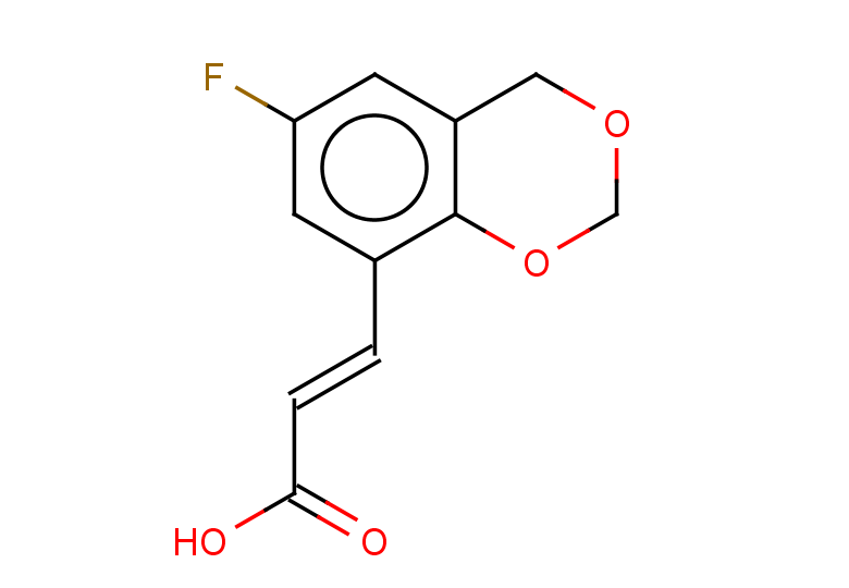 (2E)-3-(6-fluoro-2,4-dihydro-1,3-benzodioxin-8-yl)prop-2-enoic acid