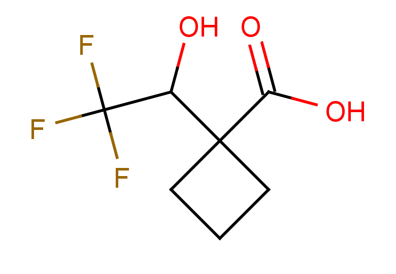 1-(2,2,2-trifluoro-1-hydroxyethyl)cyclobutane-1-carboxylic acid