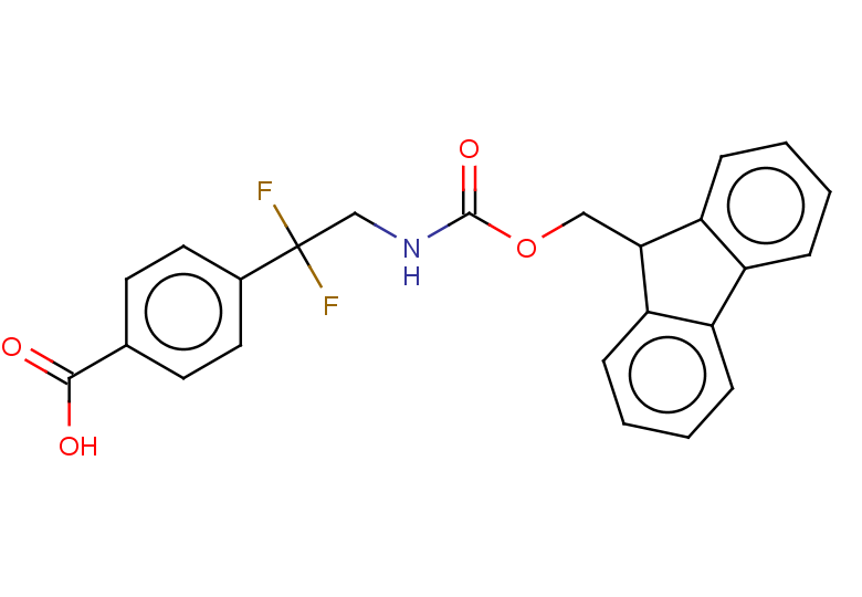 4-[2-({[(9H-fluoren-9-yl)methoxy]carbonyl}amino)-1,1-difluoroethyl]benzoic acid