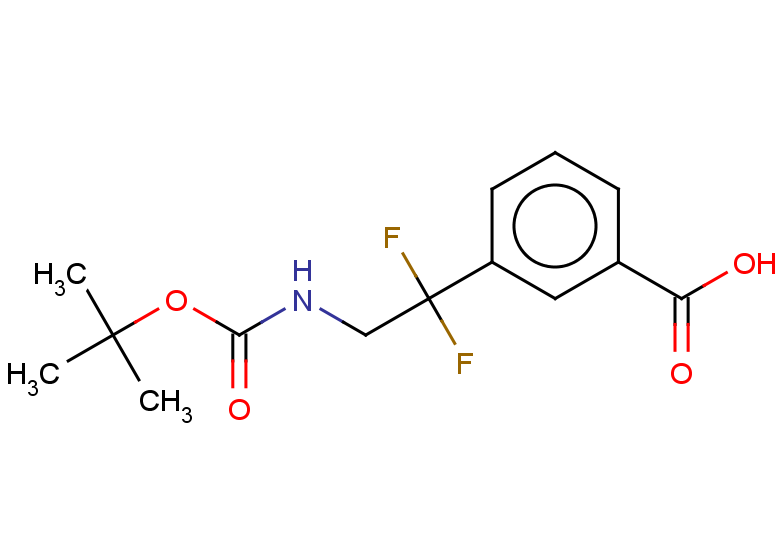 3-(2-{[(tert-butoxy)carbonyl]amino}-1,1-difluoroethyl)benzoic acid