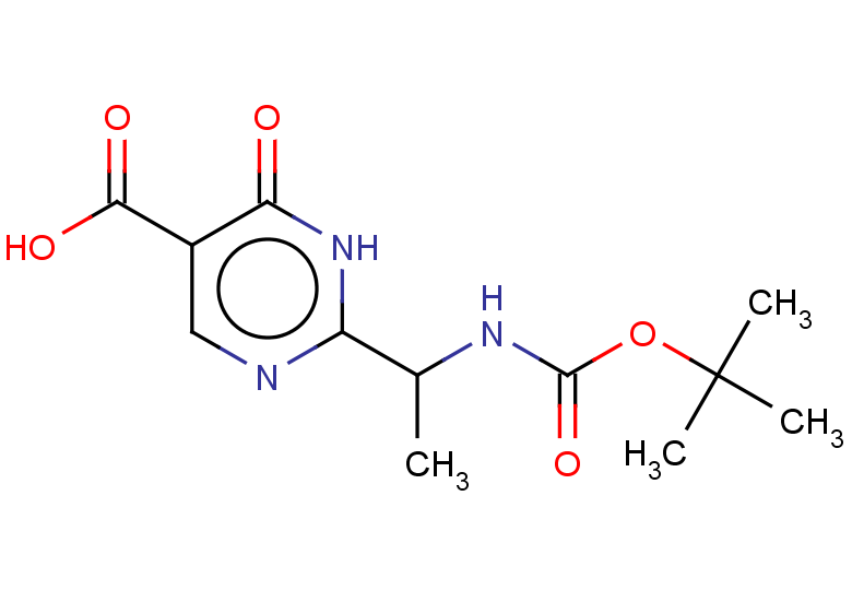 2-(1-{[(tert-butoxy)carbonyl]amino}ethyl)-6-oxo-1,6-dihydropyrimidine-5-carboxylic acid