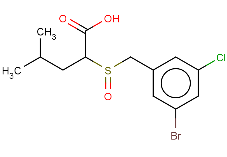 2-[(3-bromo-5-chlorophenyl)methanesulfinyl]-4-methylpentanoic acid