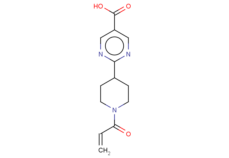 2-[1-(prop-2-enoyl)piperidin-4-yl]pyrimidine-5-carboxylic acid