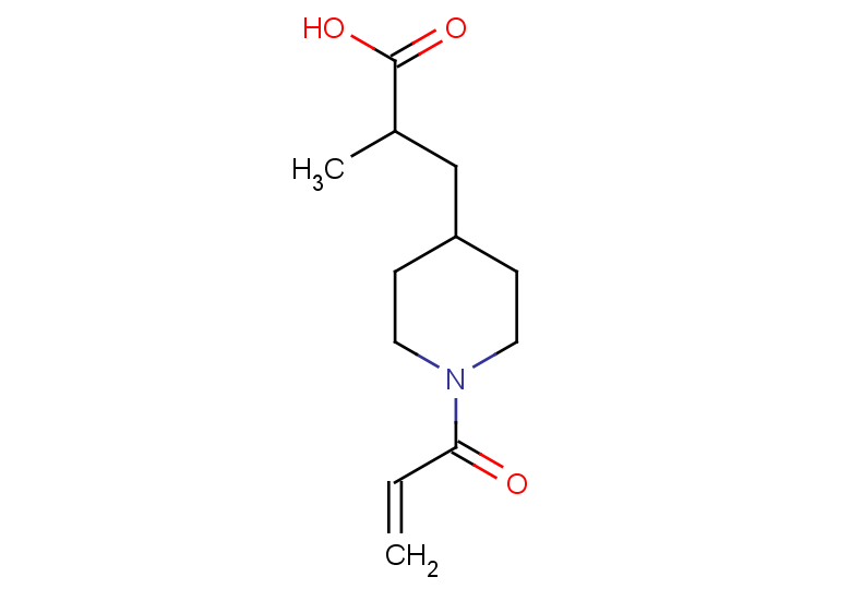 2-methyl-3-[1-(prop-2-enoyl)piperidin-4-yl]propanoic acid