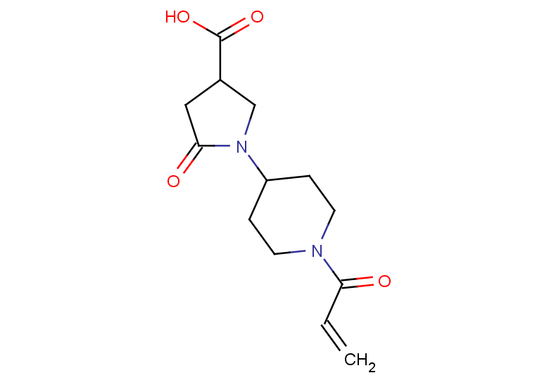 5-oxo-1-[1-(prop-2-enoyl)piperidin-4-yl]pyrrolidine-3-carboxylic acid