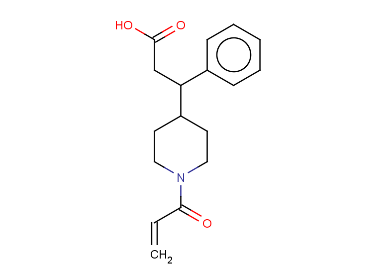 3-phenyl-3-[1-(prop-2-enoyl)piperidin-4-yl]propanoic acid