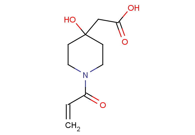 2-[4-hydroxy-1-(prop-2-enoyl)piperidin-4-yl]acetic acid