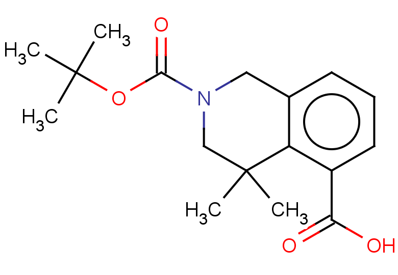 2-[(tert-butoxy)carbonyl]-4,4-dimethyl-1,2,3,4-tetrahydroisoquinoline-5-carboxylic acid