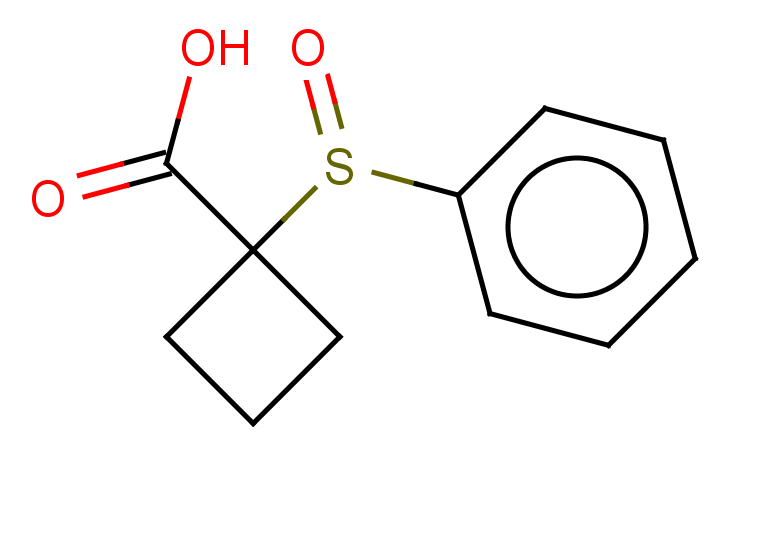 1-(benzenesulfinyl)cyclobutane-1-carboxylic acid