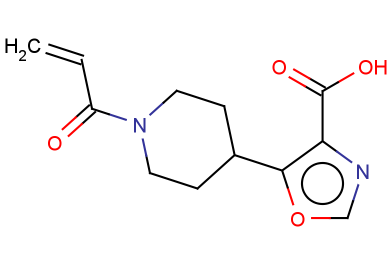 5-[1-(prop-2-enoyl)piperidin-4-yl]-1,3-oxazole-4-carboxylic acid