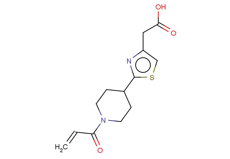 2-{2-[1-(prop-2-enoyl)piperidin-4-yl]-1,3-thiazol-4-yl}acetic acid