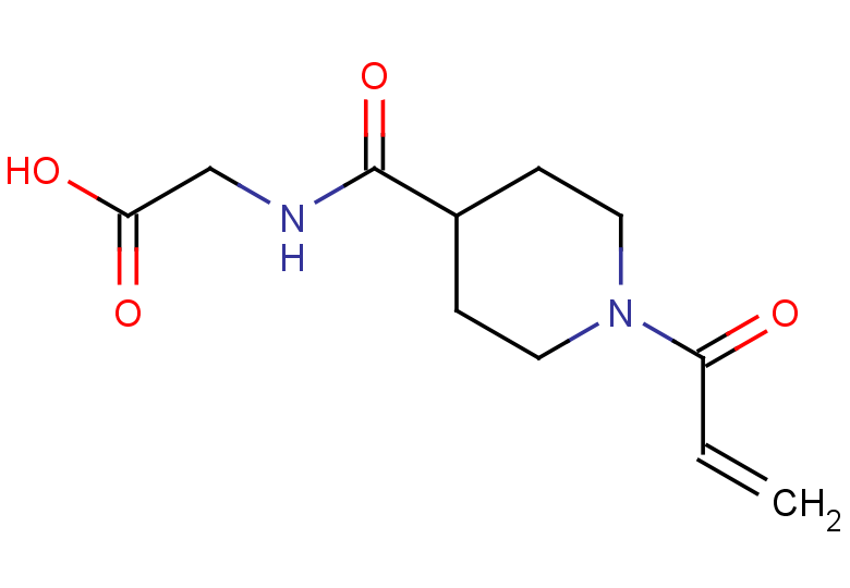 2-{[1-(prop-2-enoyl)piperidin-4-yl]formamido}acetic acid