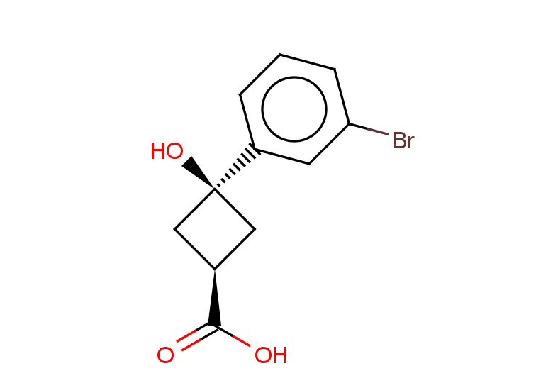 rac-(1s,3s)-3-(3-bromophenyl)-3-hydroxycyclobutane-1-carboxylic acid, trans