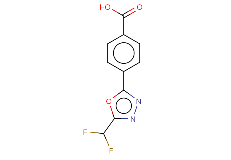 4-[5-(difluoromethyl)-1,3,4-oxadiazol-2-yl]benzoic acid