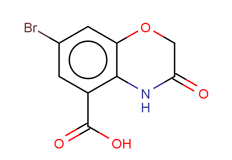 7-bromo-3-oxo-3,4-dihydro-2H-1,4-benzoxazine-5-carboxylic acid