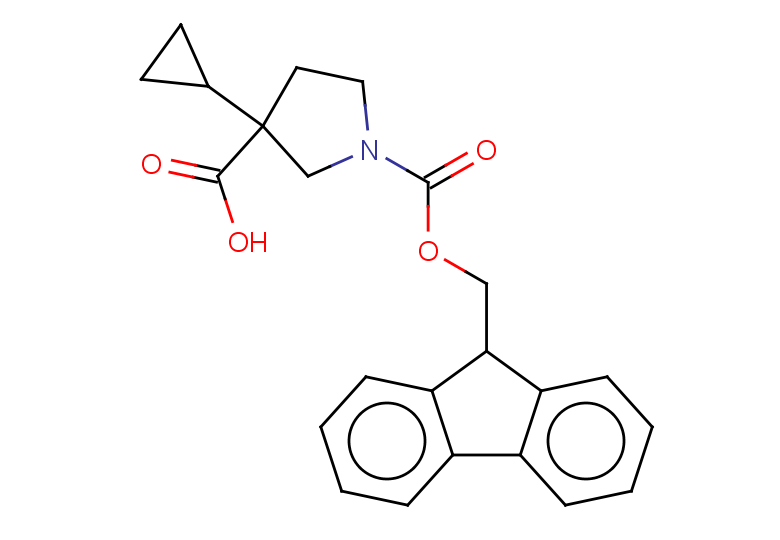 3-cyclopropyl-1-{[(9H-fluoren-9-yl)methoxy]carbonyl}pyrrolidine-3-carboxylic acid