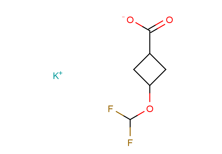potassium 3-(difluoromethoxy)cyclobutane-1-carboxylate, Mixture of diastereomers