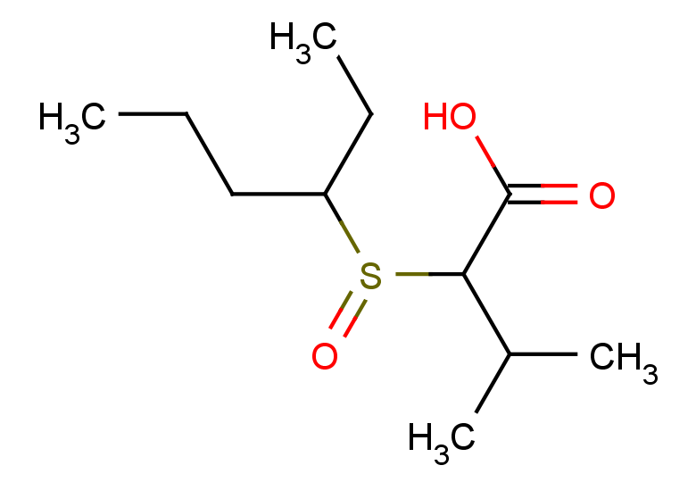 2-(hexane-3-sulfinyl)-3-methylbutanoic acid