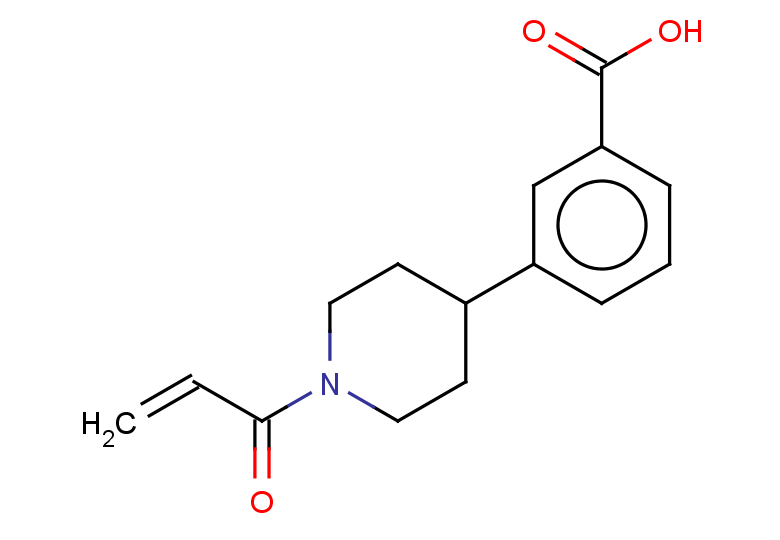 3-[1-(prop-2-enoyl)piperidin-4-yl]benzoic acid