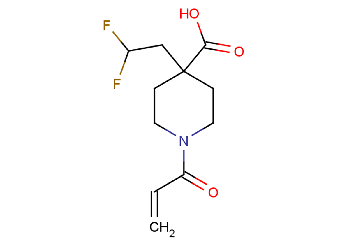 4-(2,2-difluoroethyl)-1-(prop-2-enoyl)piperidine-4-carboxylic acid