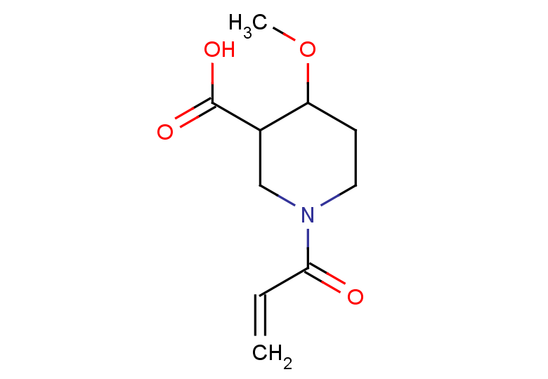 4-methoxy-1-(prop-2-enoyl)piperidine-3-carboxylic acid