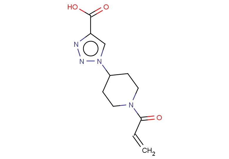 1-[1-(prop-2-enoyl)piperidin-4-yl]-1H-1,2,3-triazole-4-carboxylic acid