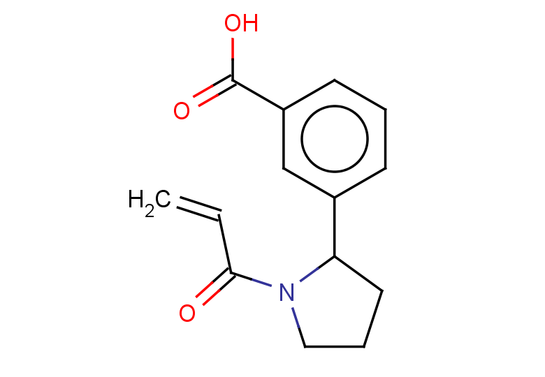 3-[1-(prop-2-enoyl)pyrrolidin-2-yl]benzoic acid
