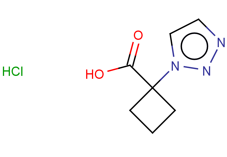 1-(1H-1,2,3-triazol-1-yl)cyclobutane-1-carboxylic acid hydrochloride