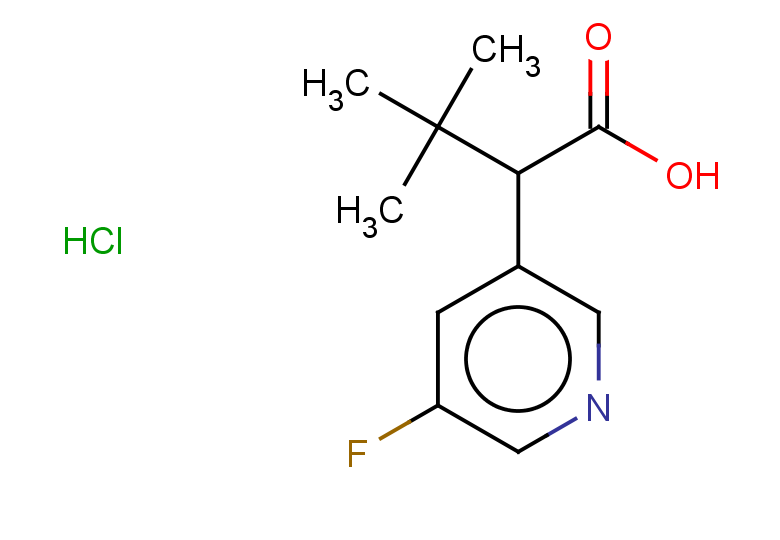 2-(5-fluoropyridin-3-yl)-3,3-dimethylbutanoic acid hydrochloride