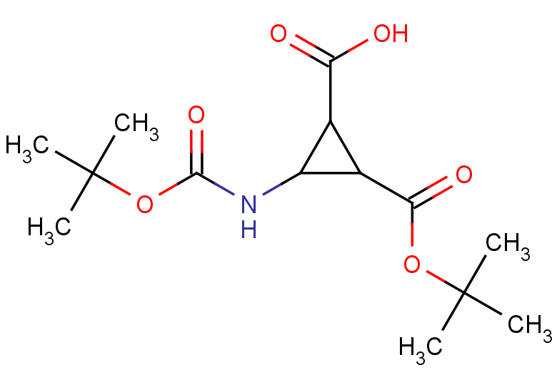 2-[(tert-butoxy)carbonyl]-3-{[(tert-butoxy)carbonyl]amino}cyclopropane-1-carboxylic acid, Mixture of diastereomers