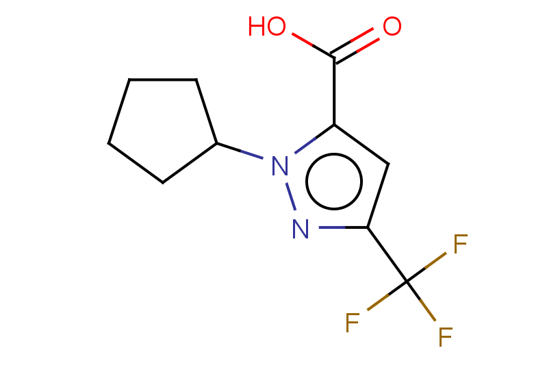 1-cyclopentyl-3-(trifluoromethyl)-1H-pyrazole-5-carboxylic acid